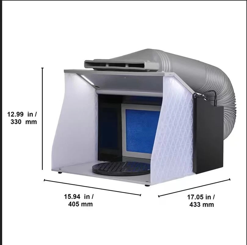 Upgraded Dual Fans Spray Booth with 0.79" Replaceable Filters - photo 3