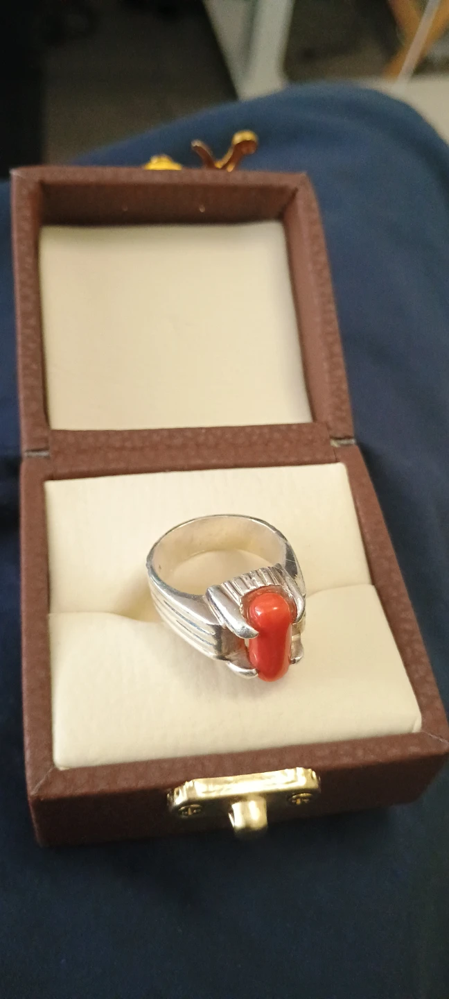 Coral Men's Ring Size 10 - photo 3