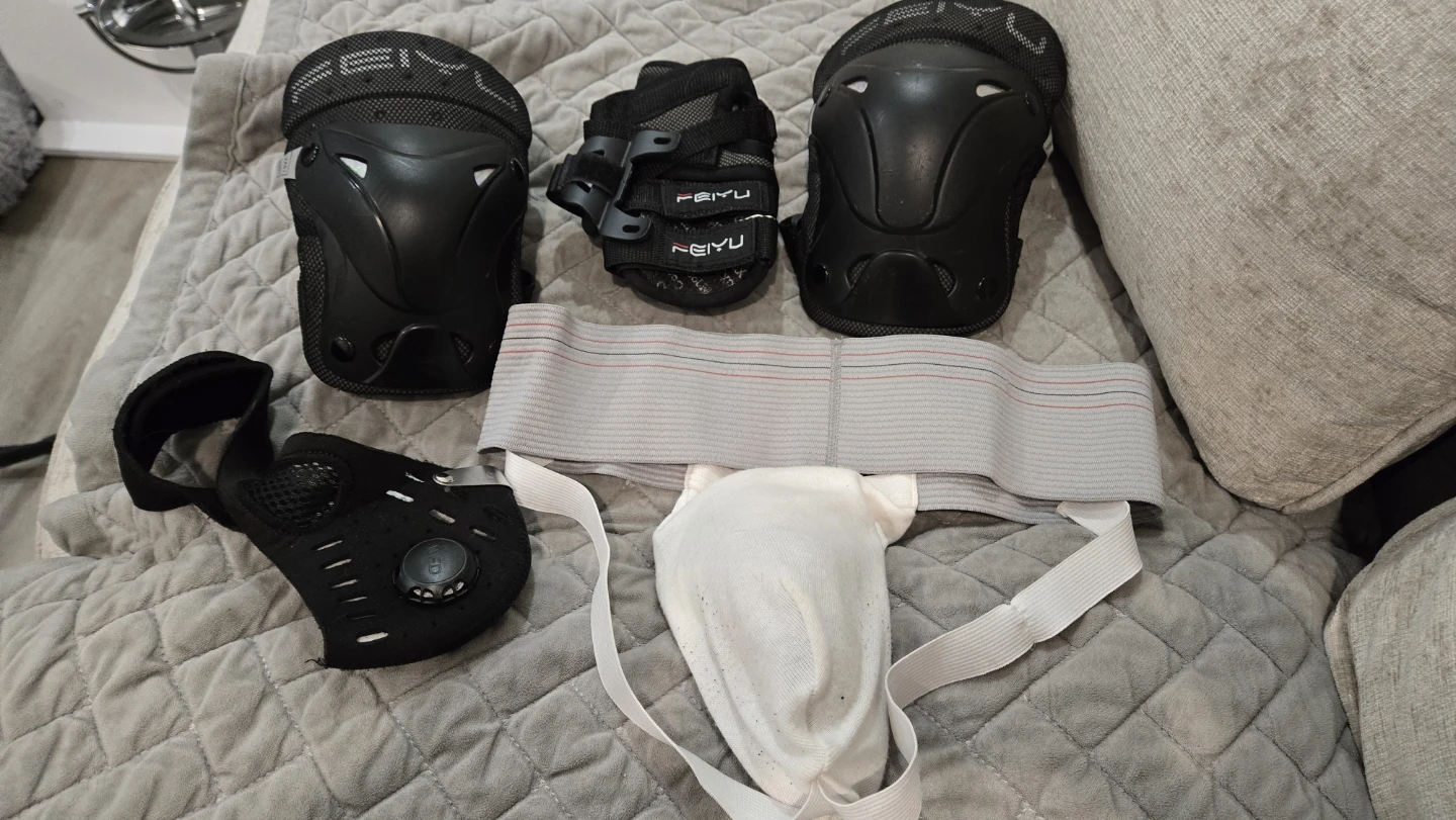 Protective Gear Set with Mask and Jockstrap