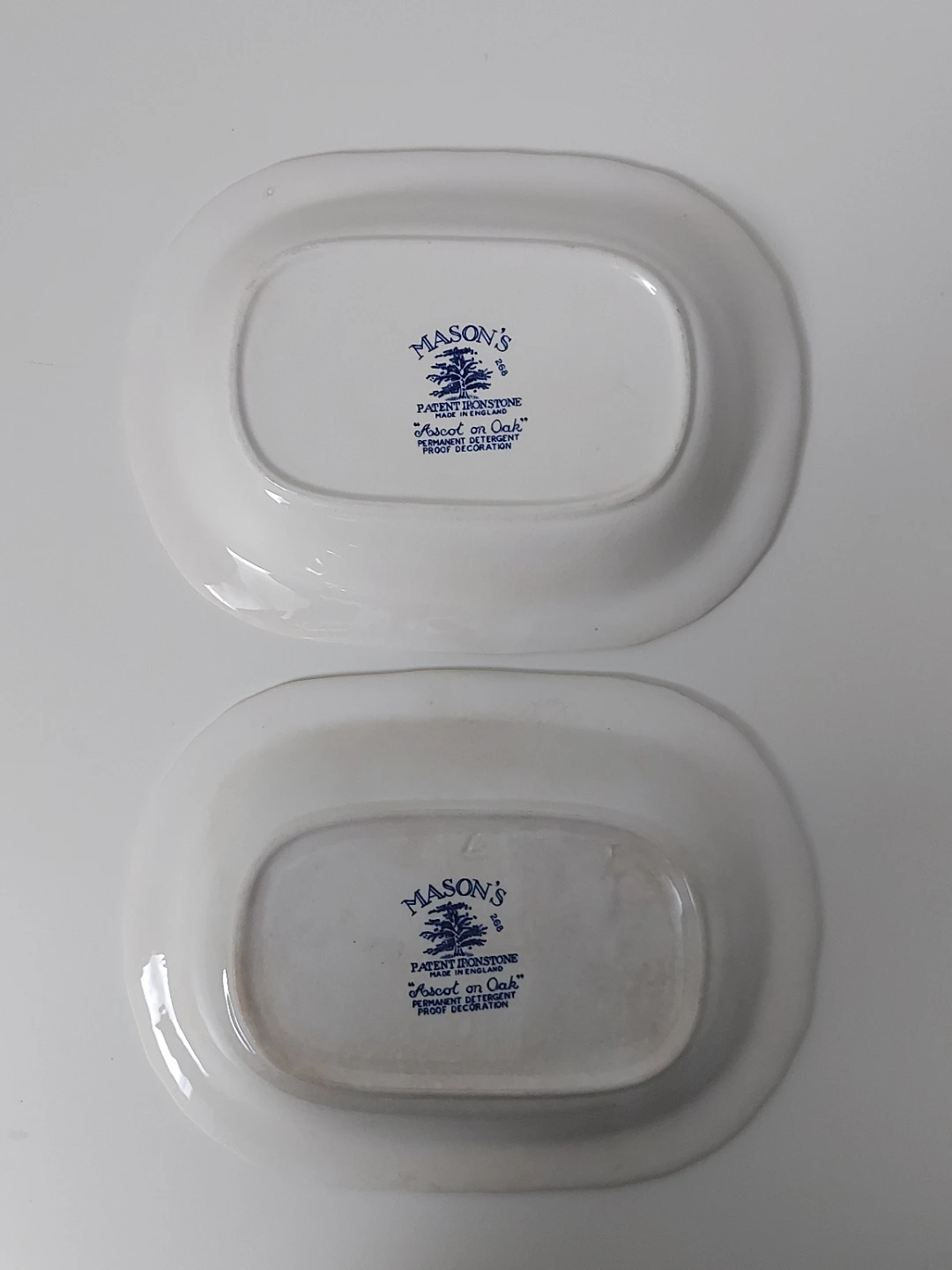 2 Vintage Mason's Ascot on Oak Patent Ironstone Platter - photo 2