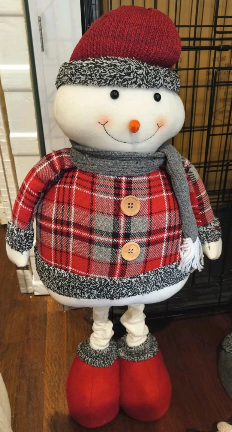 Plush Snowman Christmas Decor
