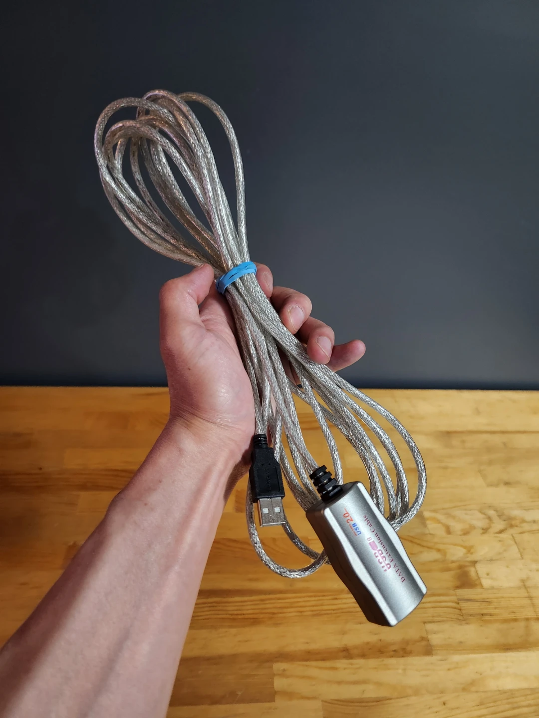 Vintage USB 2.0 Data Extension Cable- (14 ft)