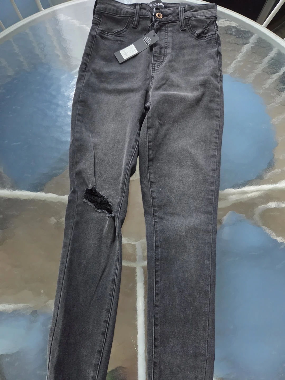 Fashion Nova Black Skinny Jeans Size 3 - photo 2