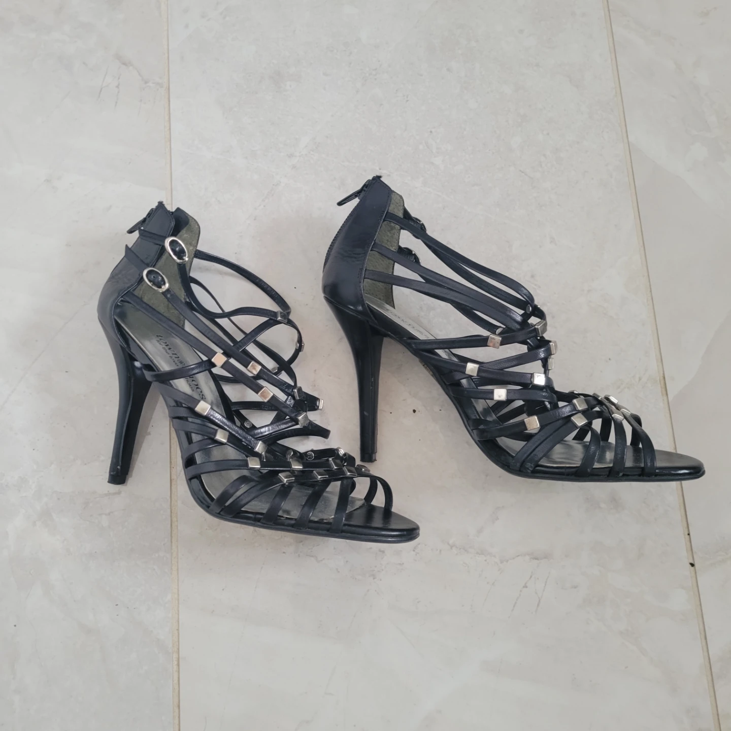 Town Shoes Black Strappy Heels - photo 2