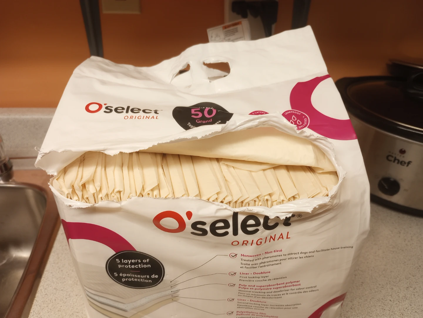 Open Pack of 50 Large Dog Pee Pads - photo 3