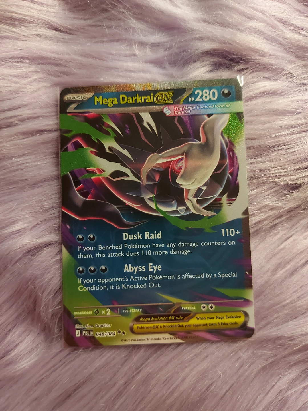 Pokemon Mega Darkrai ex Pitch Black 048/084