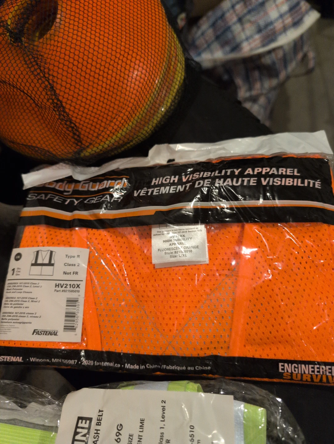 Body Guard High Visibility Safety Vest & ULINE Safety Sash Belt - photo 2