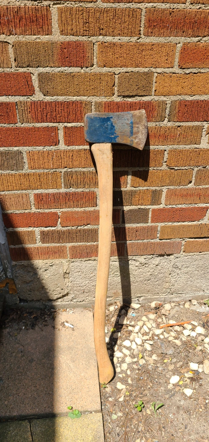 Large Wood Chopping Axe with Wood Handle - photo 2