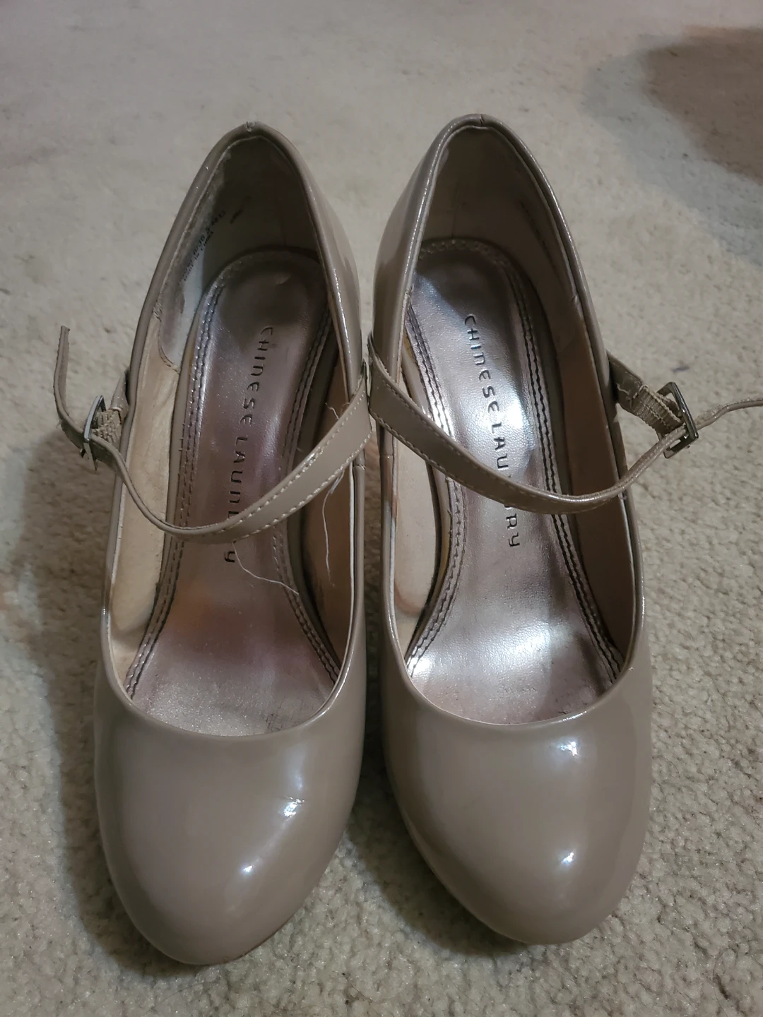 Nude Patent Mary Jane Heels - photo 5