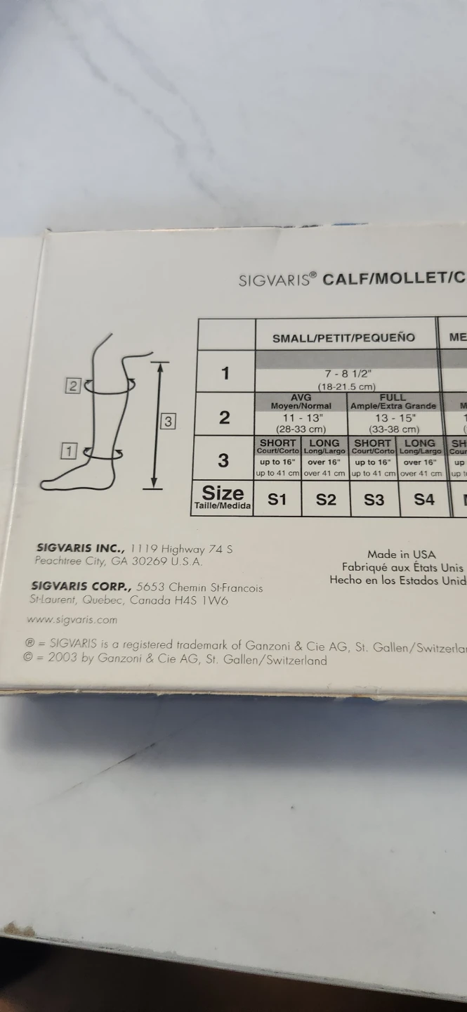 Sigvaris 230 Cotton Medical Compression Stockings - photo 2