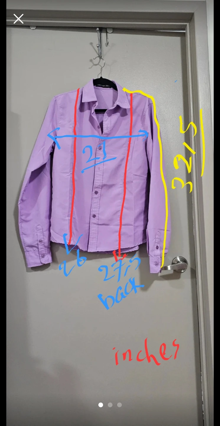 Yang Xin Yuan Lavender Button-Up Shirt - photo 4