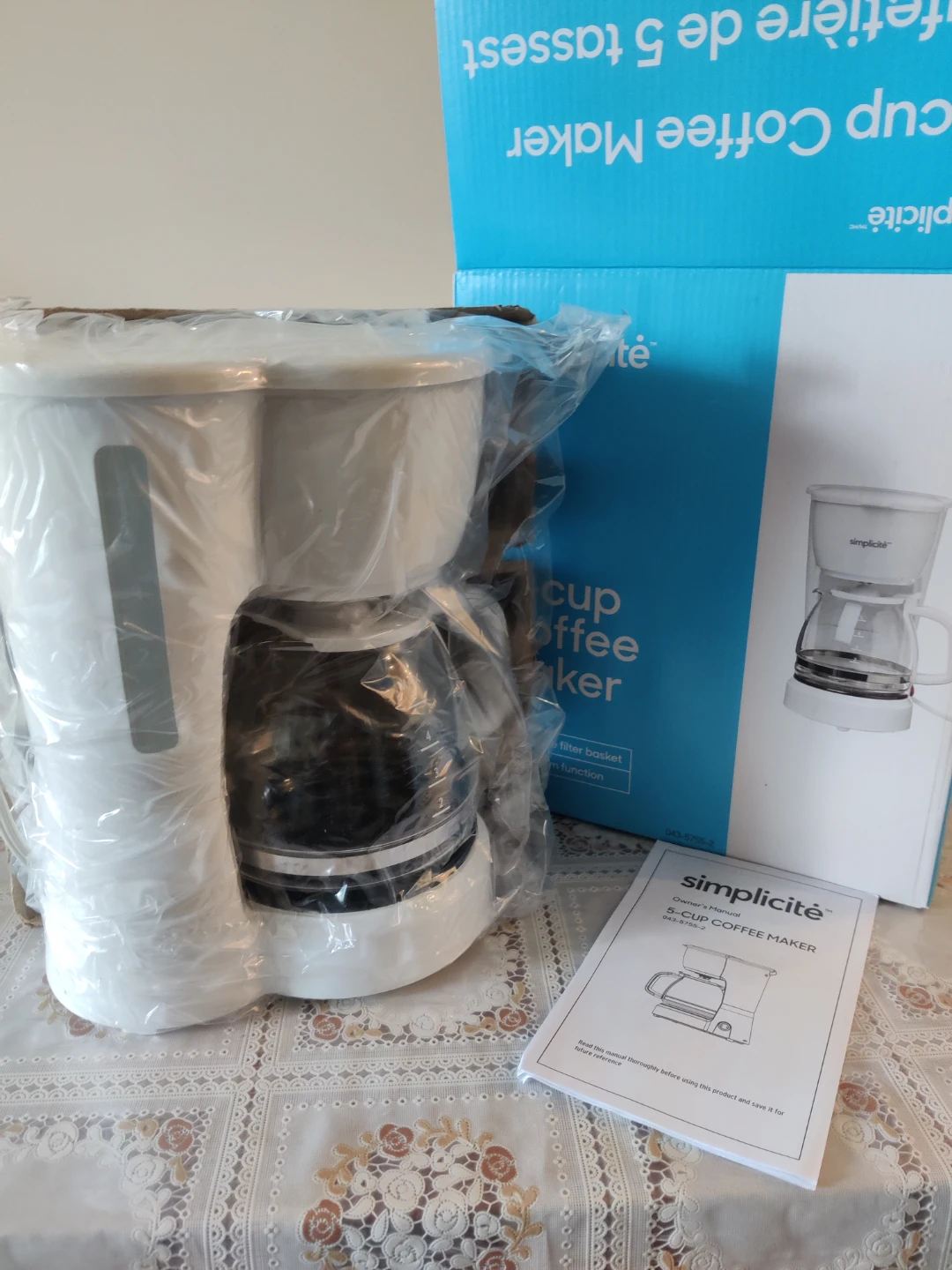 Simplicité 5-Cup Coffee Maker - White - photo 2