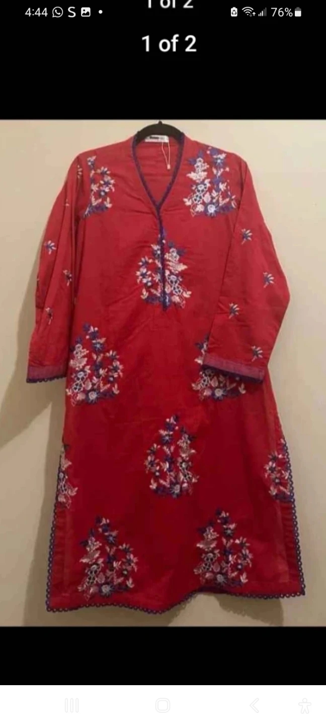 Red Embroidered 3piece suit beautiful branded