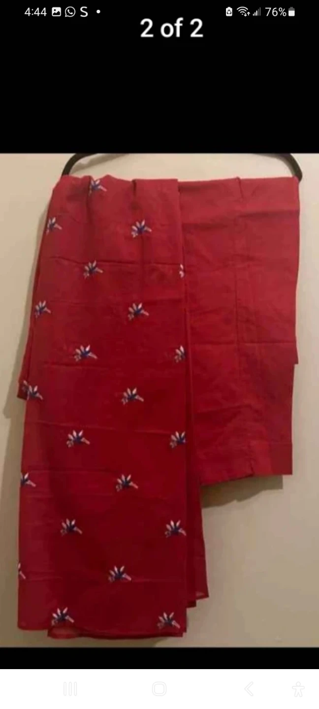 Red Embroidered 3piece suit beautiful branded - photo 2