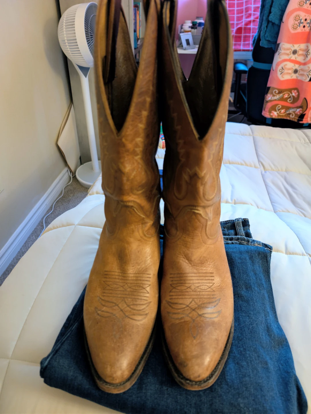 Brown Leather Cowboy Boots