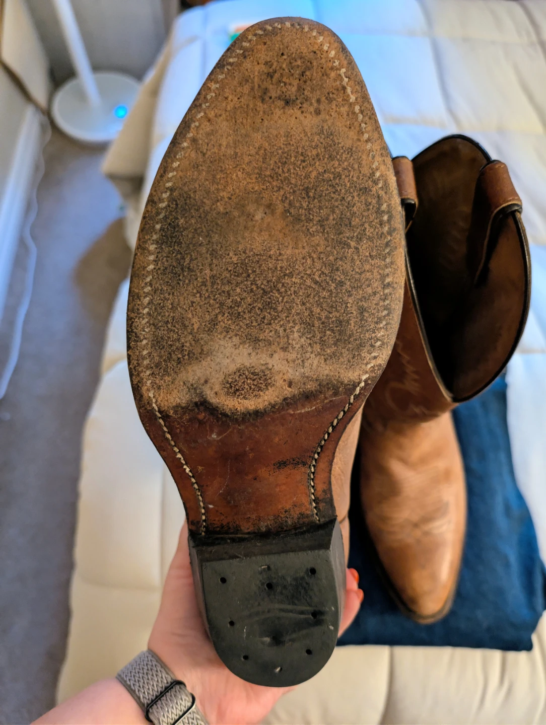 Brown Leather Cowboy Boots - photo 3