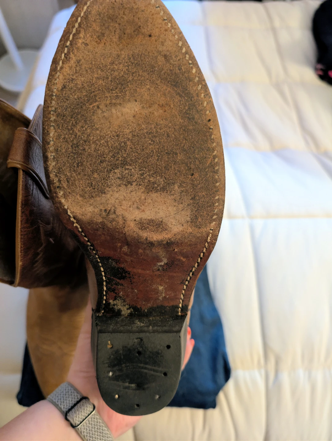 Brown Leather Cowboy Boots - photo 4