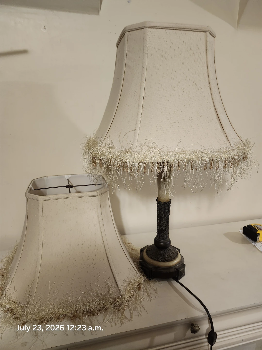 Table Lamp with Decorative Fringe