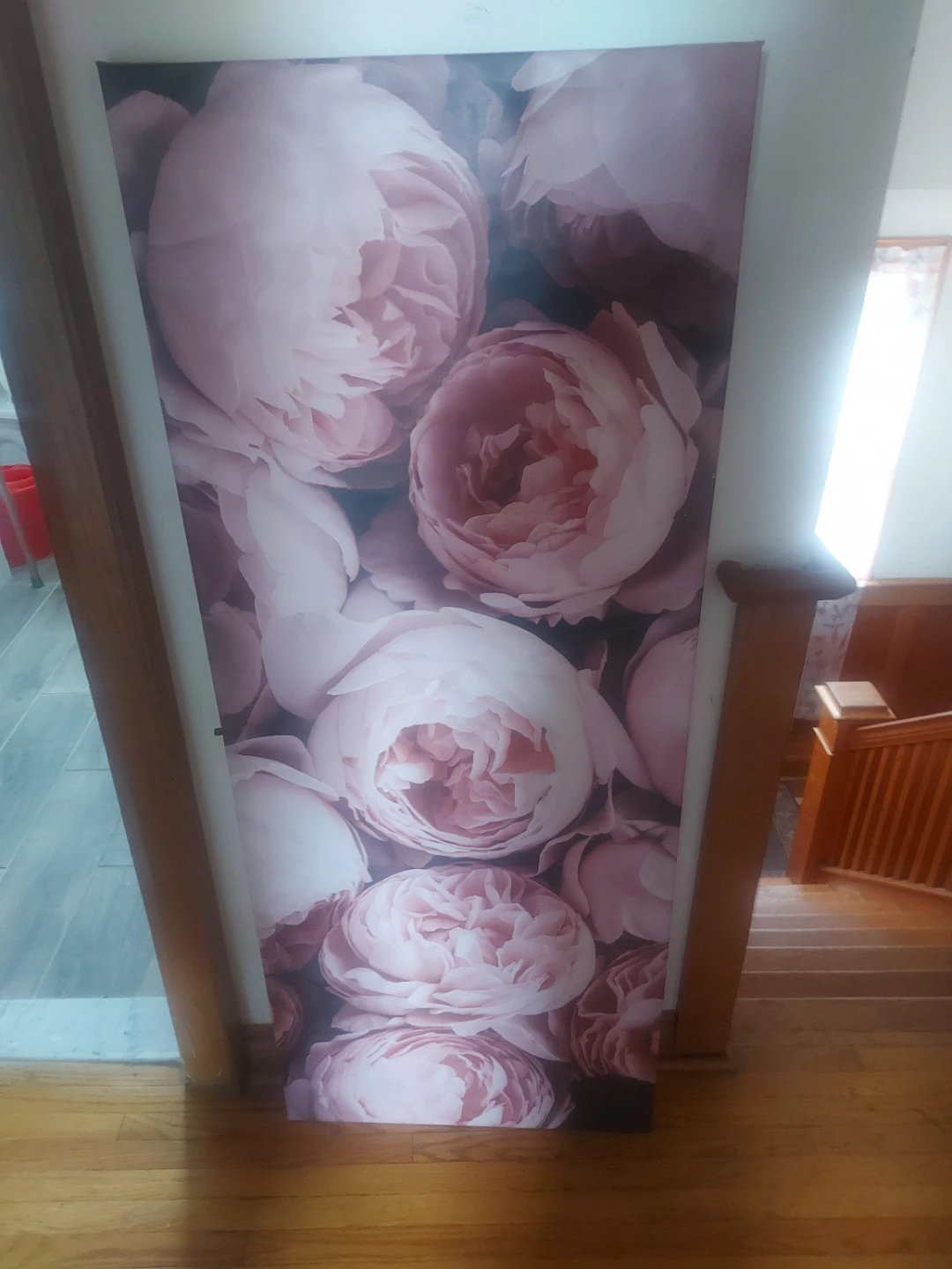 Large Canvas Print - Pink Peony Floral