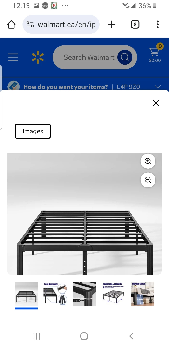 Queen Size Metal Bed Frame