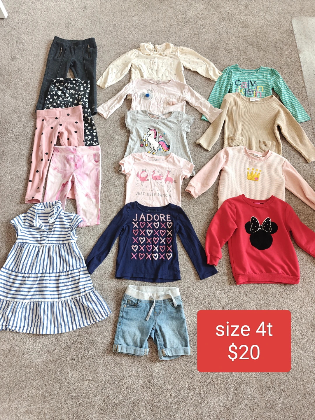 Girls clothing size 4t (15 pcs)