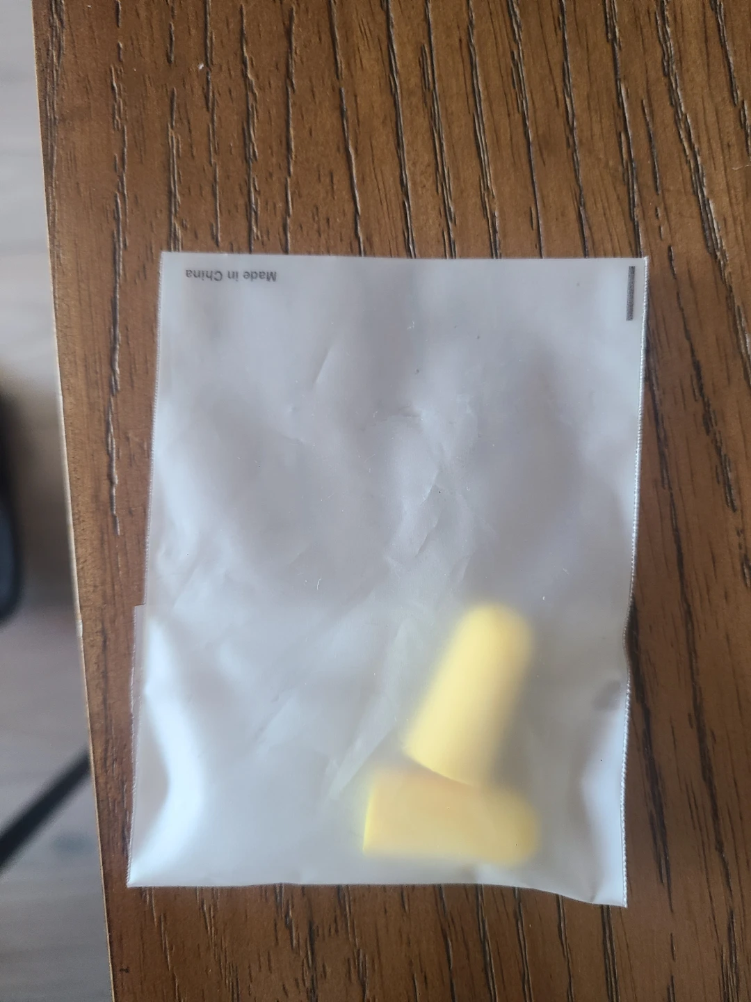 Yellow Earplugs in Pouch #freecycle