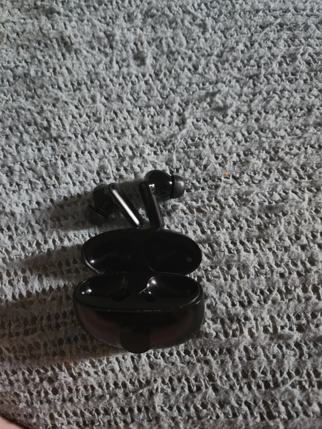 Black Wireless Earbuds with Charging Case
