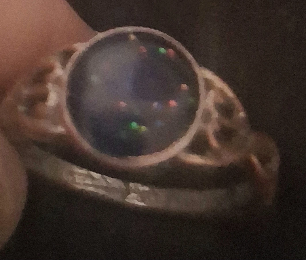 2 Vintage Mood Rings with Opal Stone - photo 2