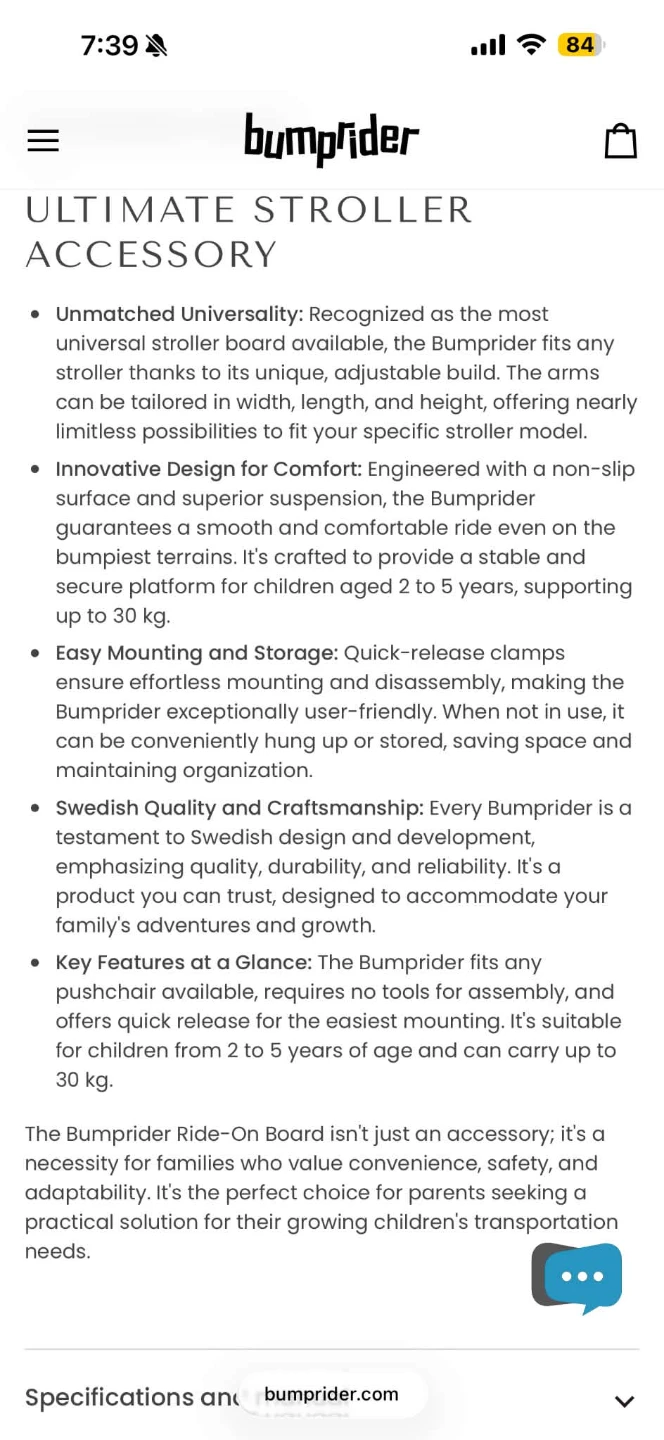 Stroller accessory bumprider - photo 3