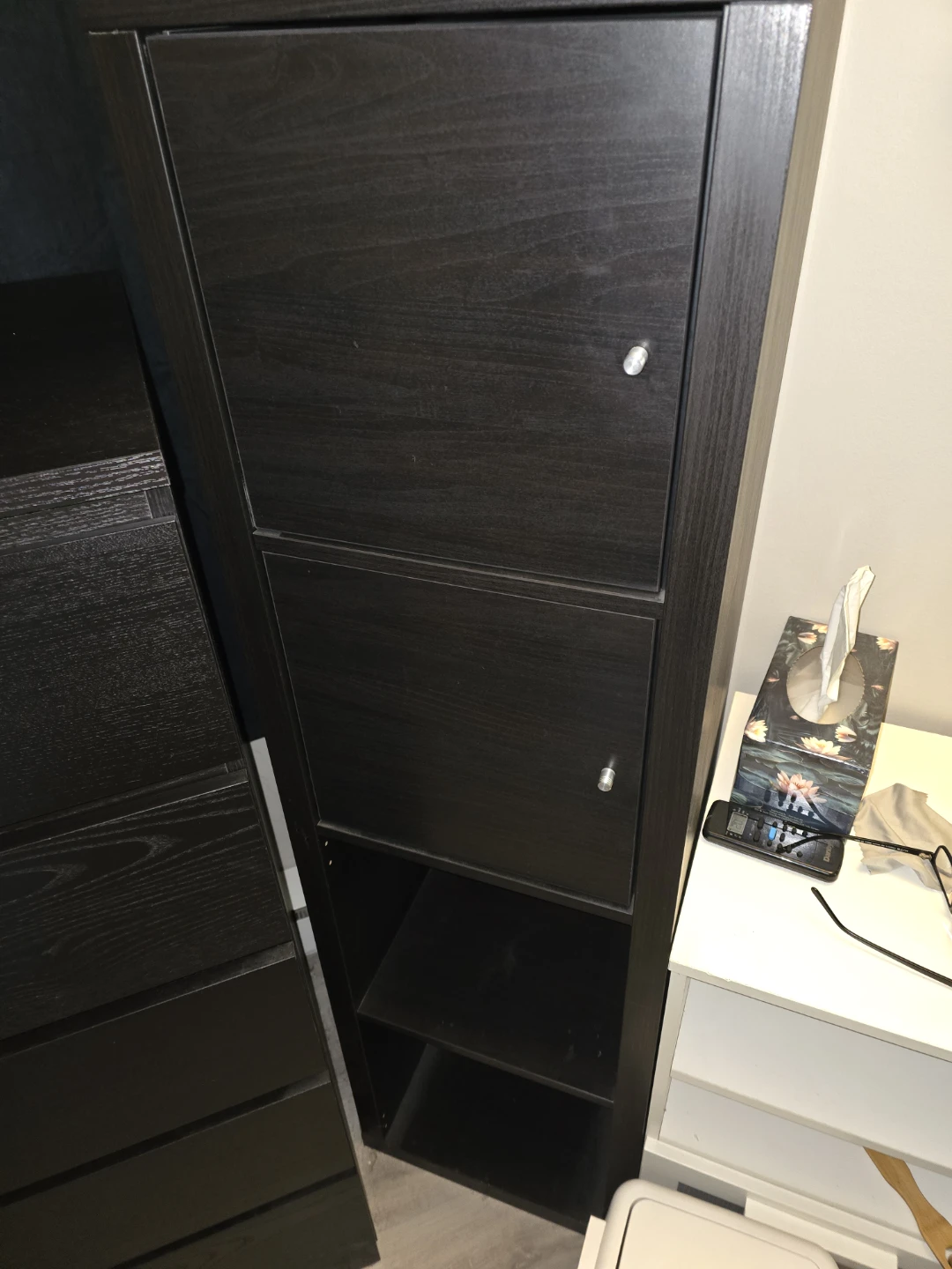 IKEA KALLAX 4-Cube Shelf Unit - Black - photo 3