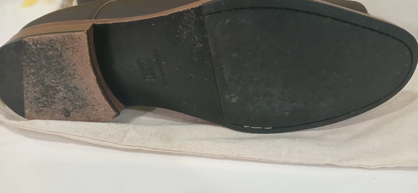 The Generic Man Dark Brown Leather Dress Shoes Men Size 10 - photo 5