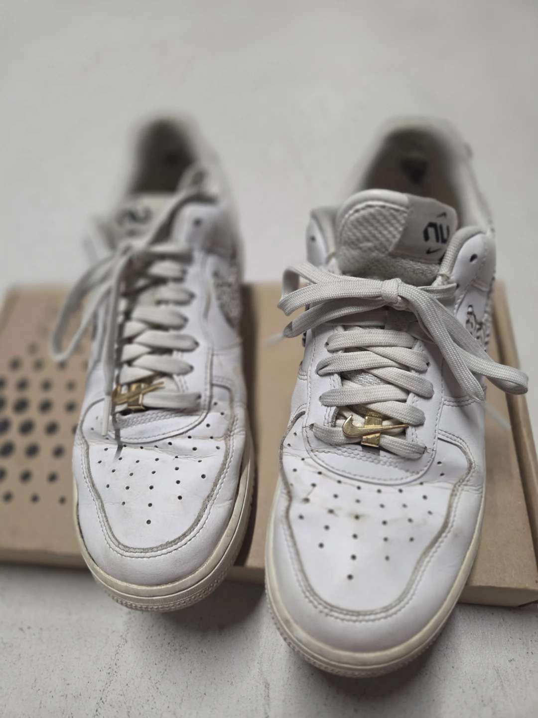 Nike Air Force 1 White Sneakers - photo 2