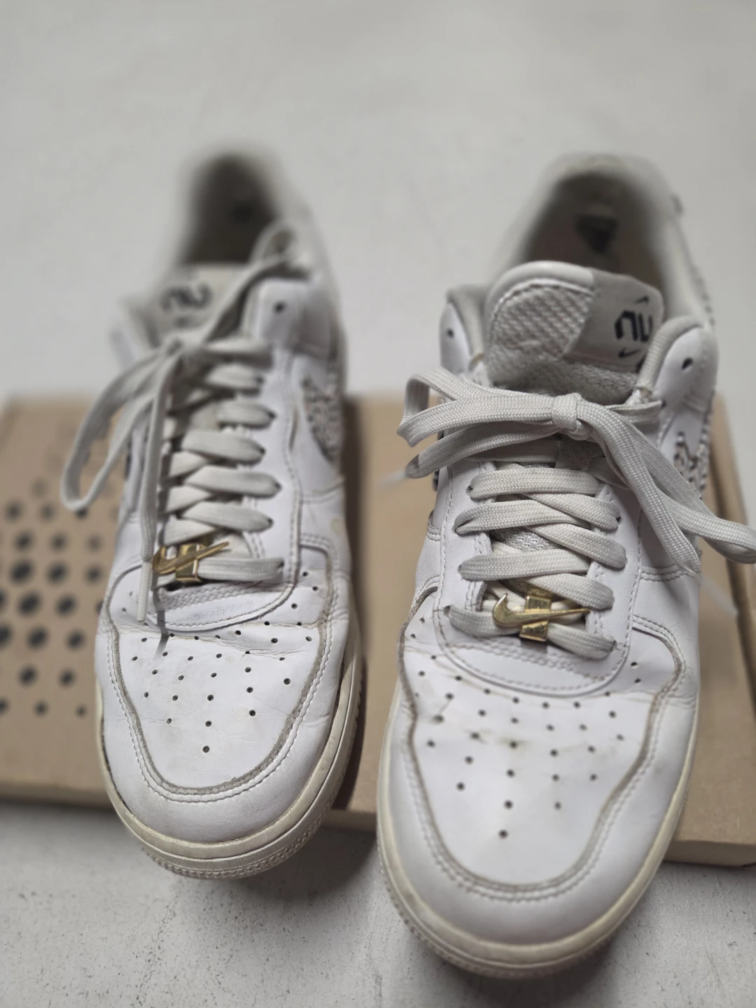 Nike Air Force 1 White Sneakers - photo 3