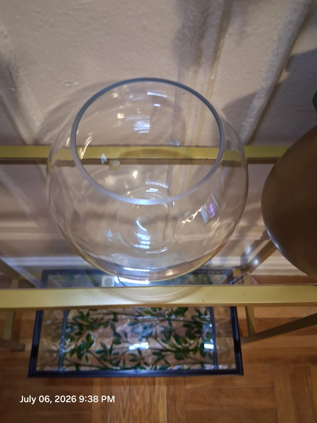 1 1/2 gallon Clear Glass Betta Fish  Bowl - photo 3