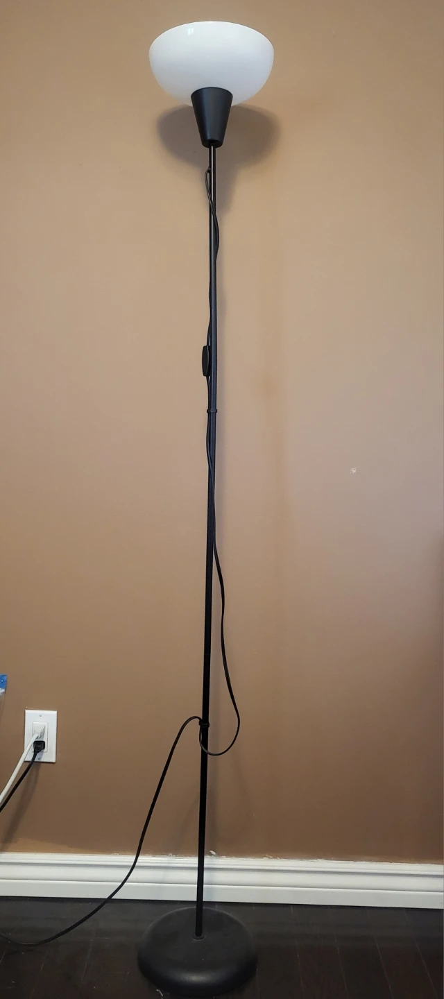IKEA TÅGARP Floor Uplighter, Black/White