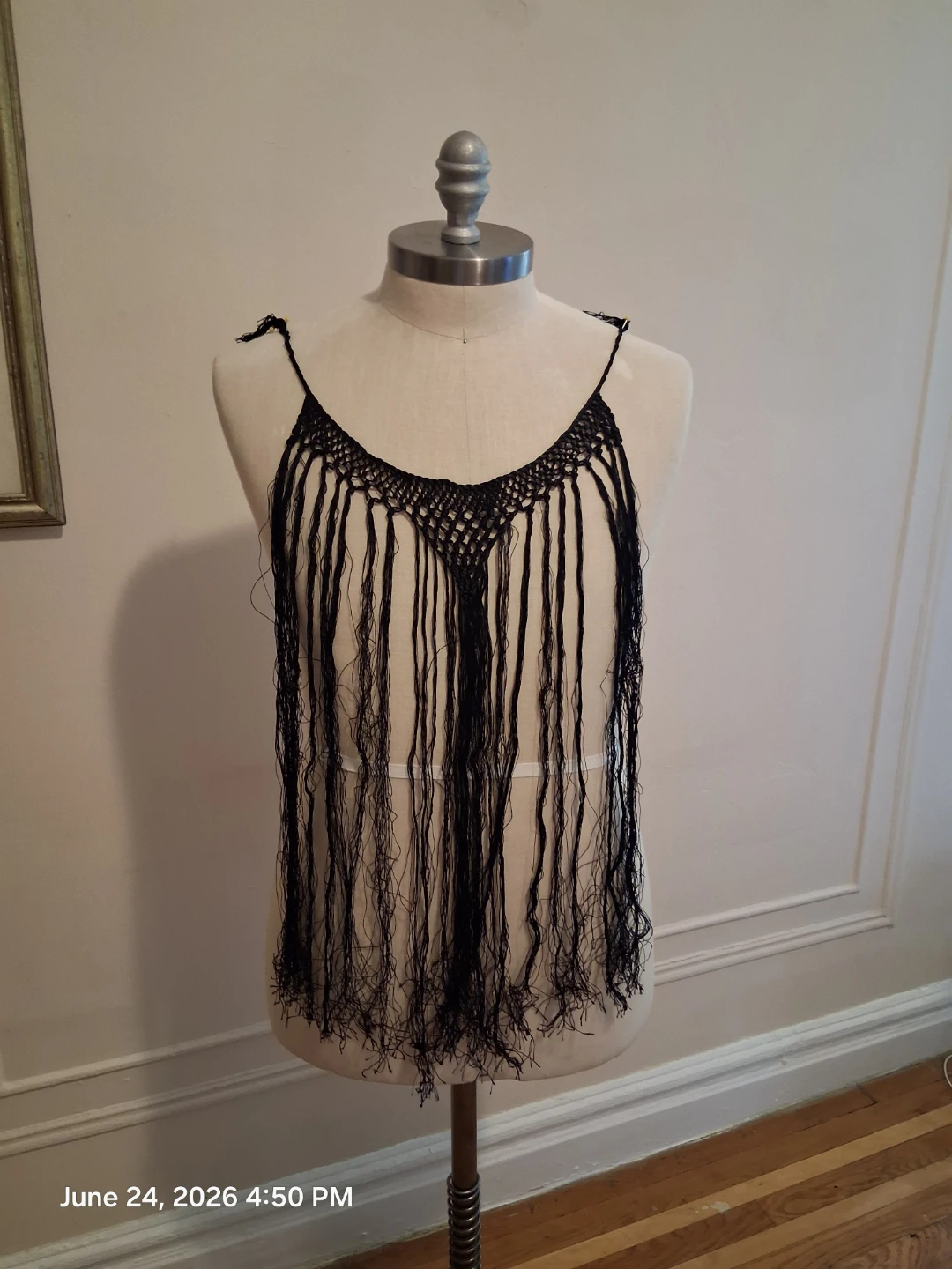 Black fringe crochet Flaminco detail - photo 2