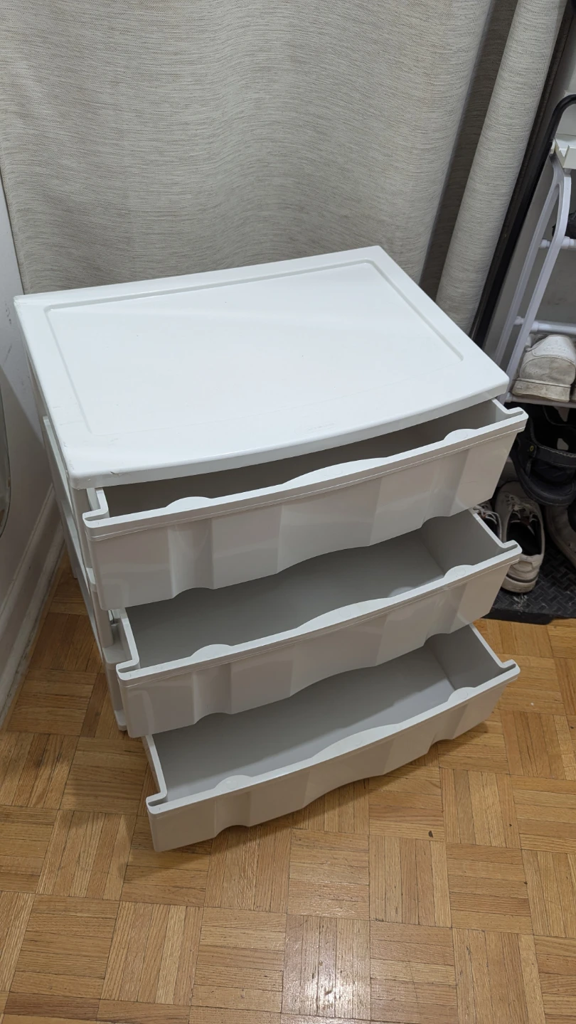Strong 3-Drawer Plastic Storage Organizer Stand Shelf Rack - photo 2
