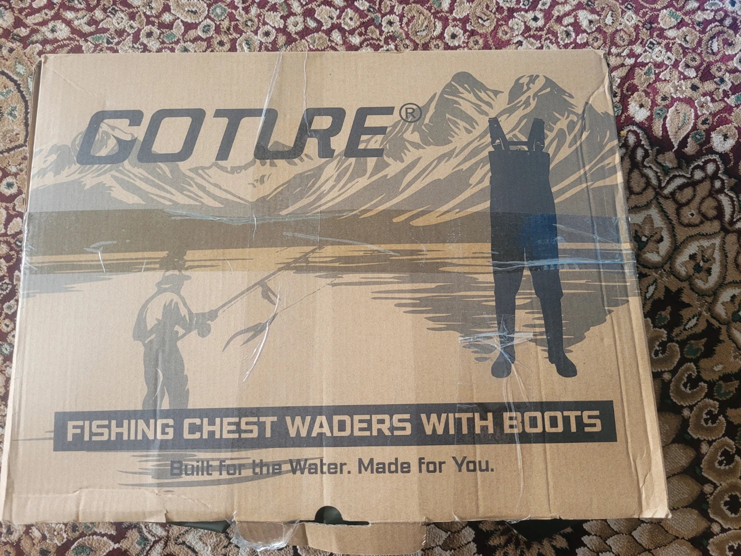 GOTURE Fishing Chest Waders with Boots - Size 13