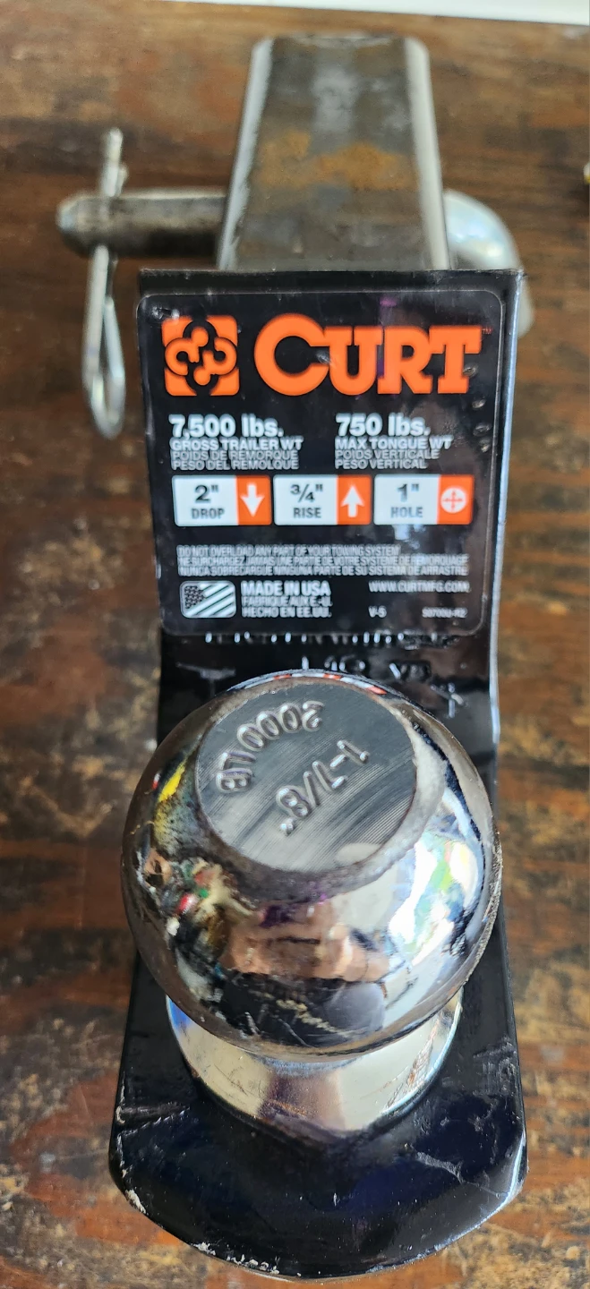 Curt Trailer Hitch 1-7/8” Ball.