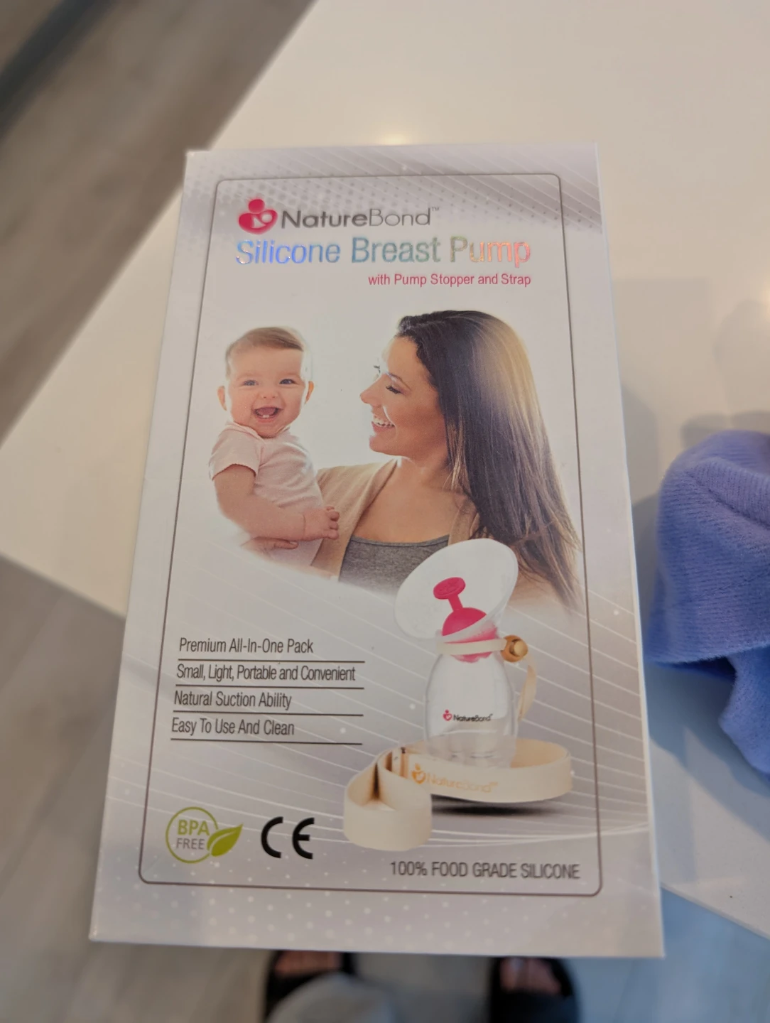 NatureBond Silicone Breast Pump with Pump Stopper and Strap - photo 2