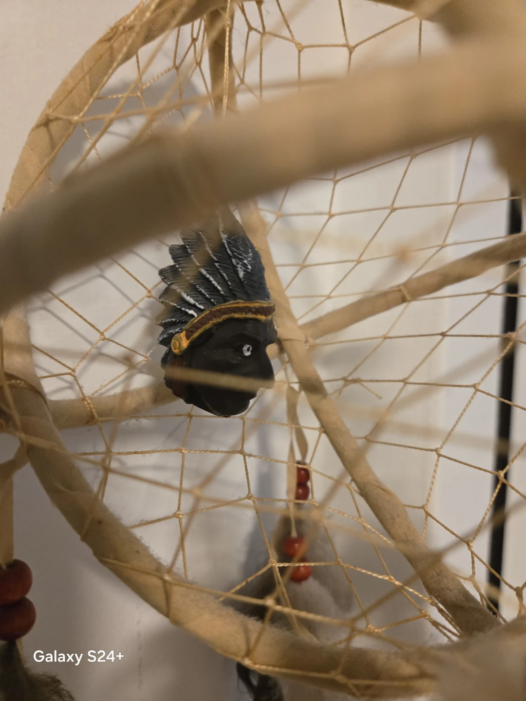 Dreamcatcher with Feather and Bead Accents - photo 3