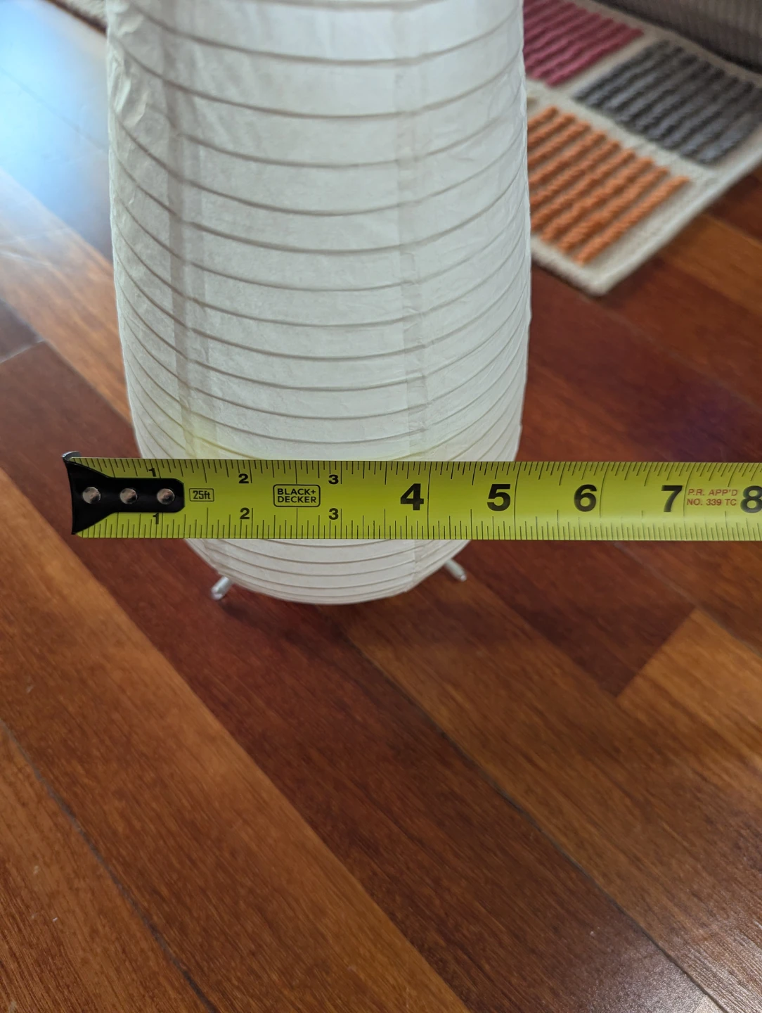 White Paper Lantern Lamp Shade - photo 3