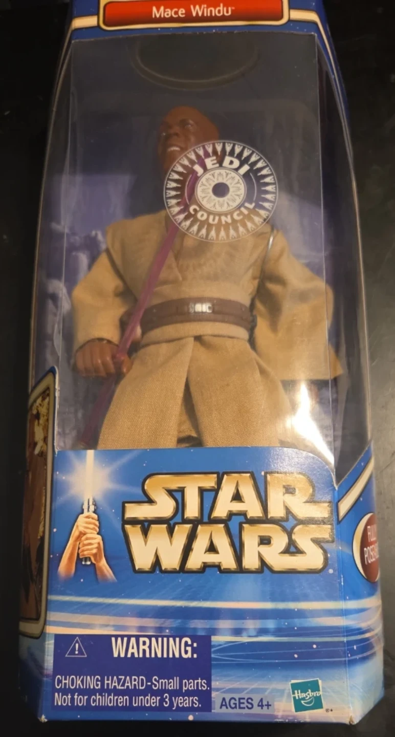 Star Wars Attack of the Clones Mace Windu Action Figure - photo 3