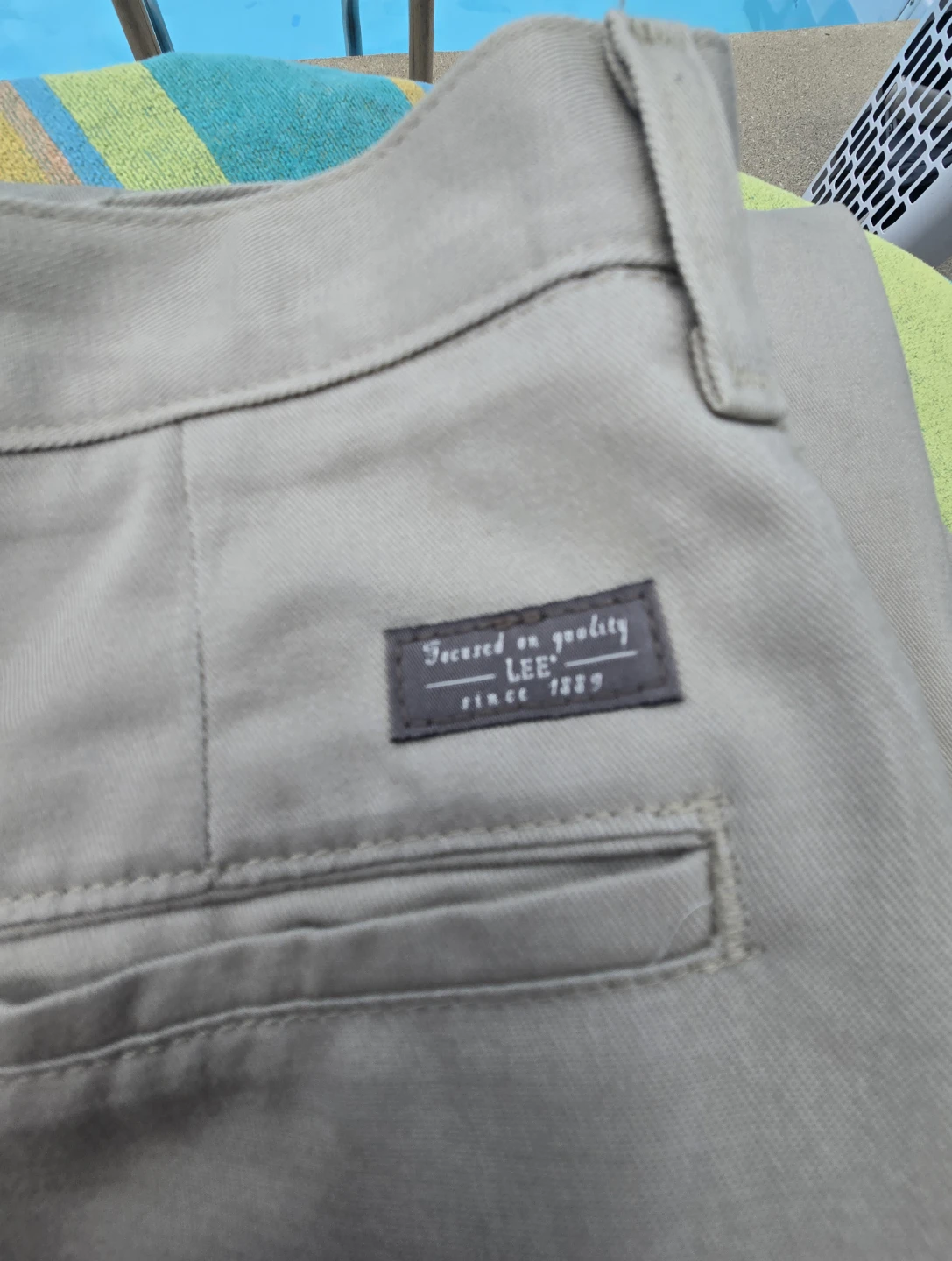 Lee Mens Performance Series Khaki Straight Fit Pant 46W x 32L - photo 2