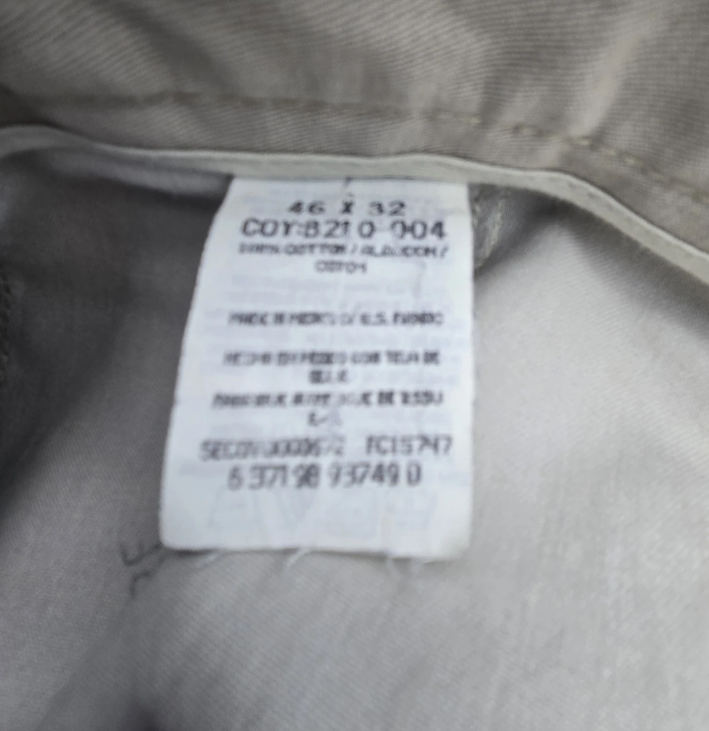 Lee Mens Performance Series Khaki Straight Fit Pant 46W x 32L - photo 4