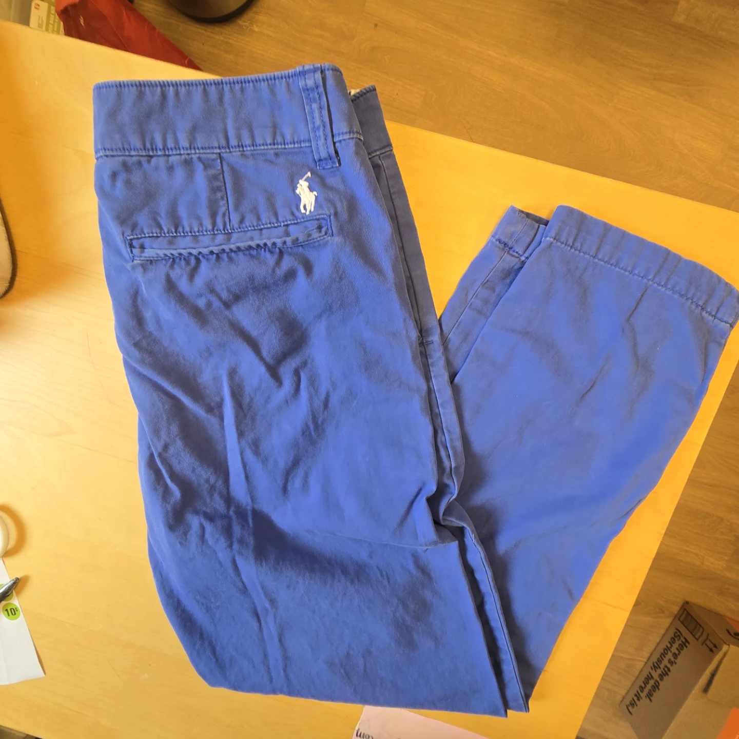 Ralph Lauren Sport Blue Cotton Chino Shorts Size 10