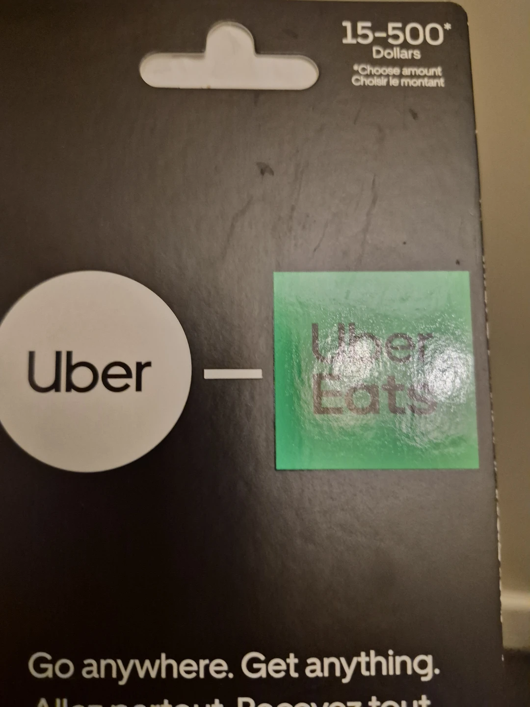 Uber eats gift card