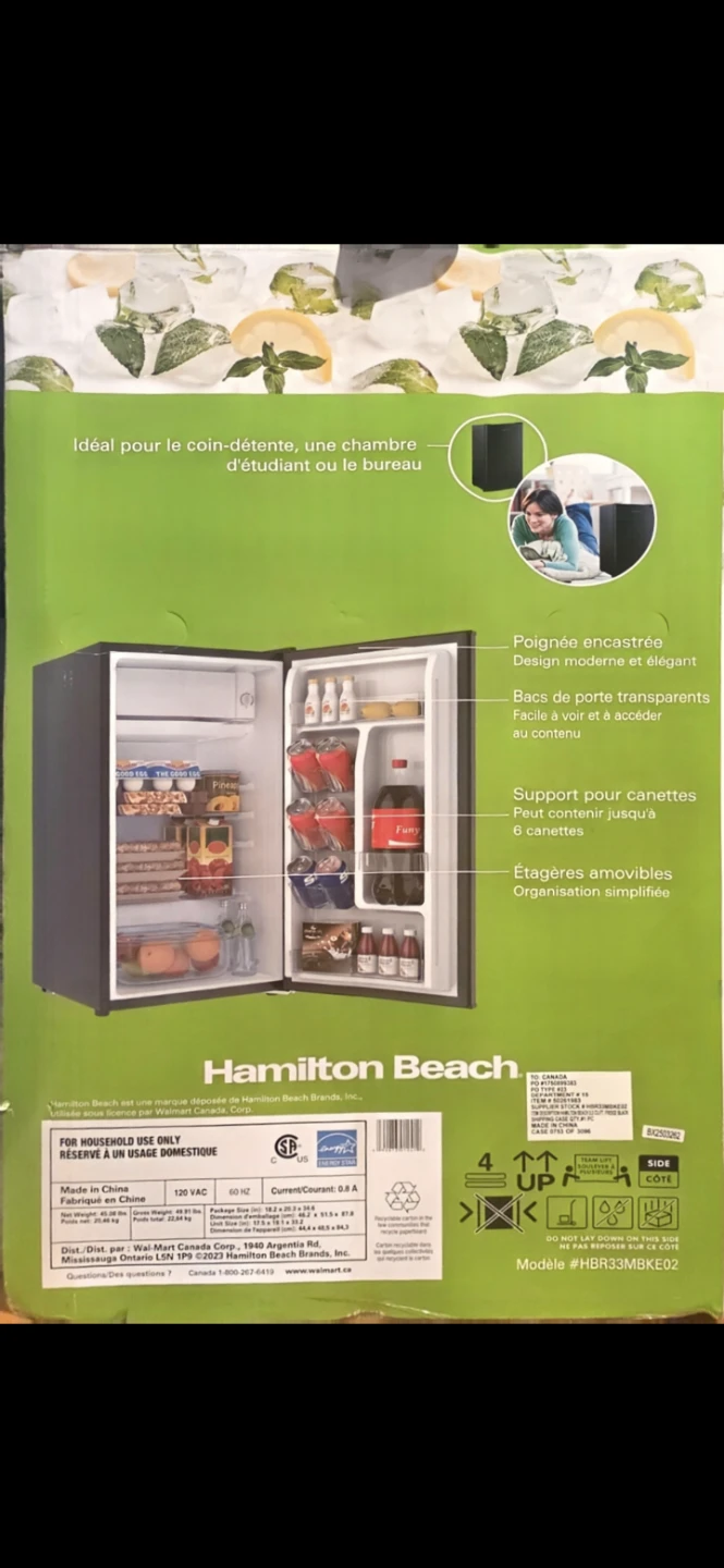 Compact Refrigerator – Black
