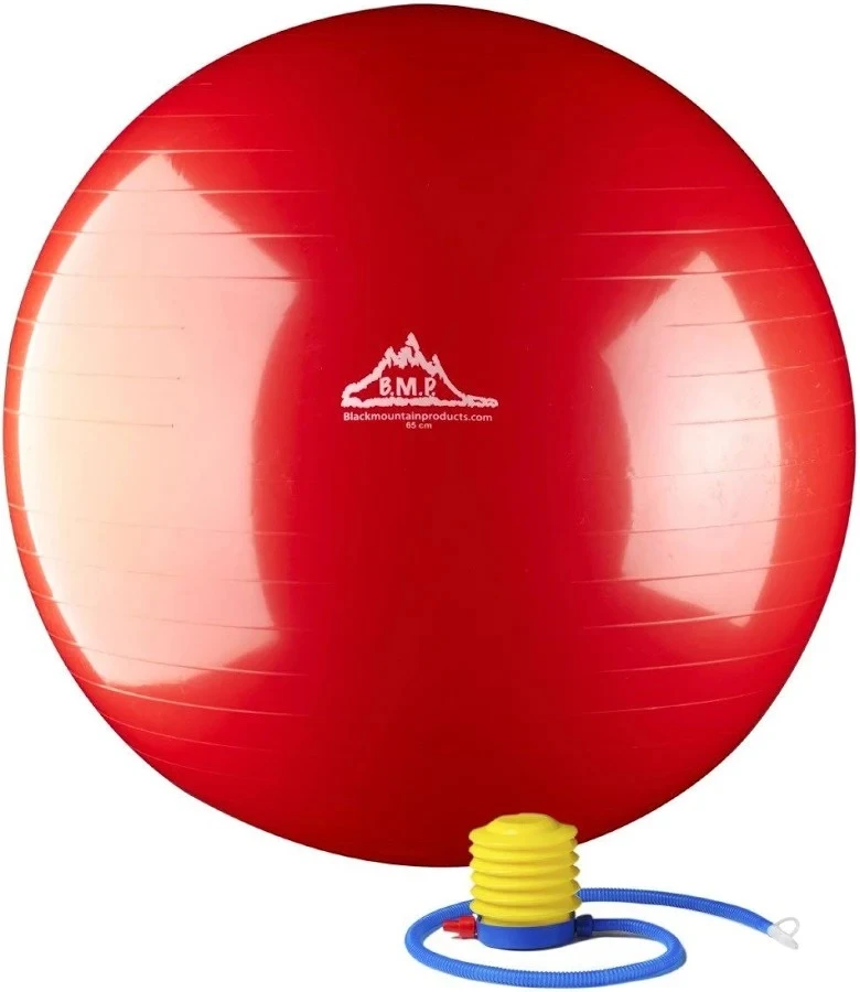 Brand New 20" Yoga ball with pump Red