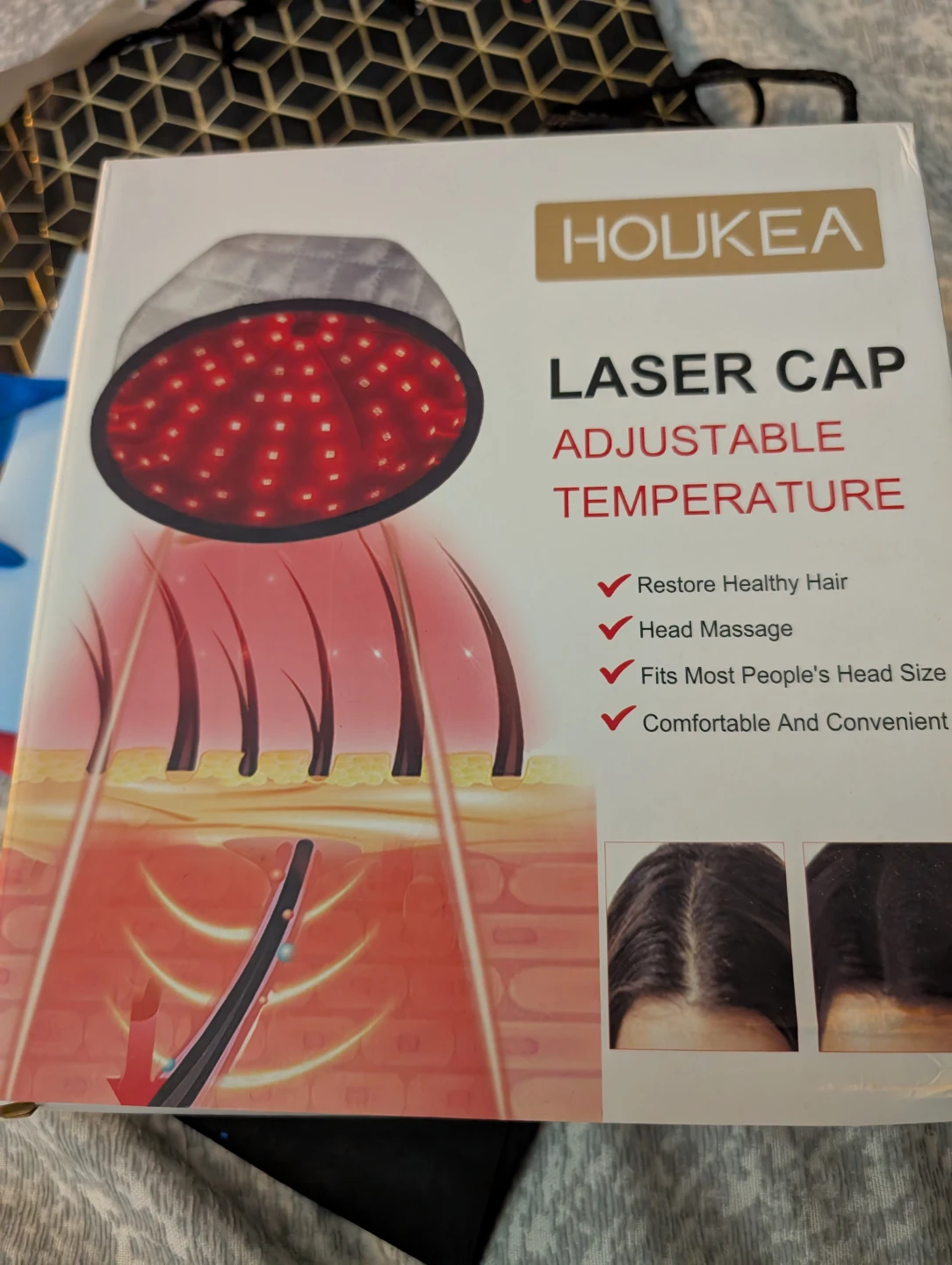 HOUKEA Laser Cap for Hair Growth